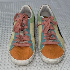 PUMA VINTAGE SUEDE BLOCKED SNEAKERS FTL-02-182